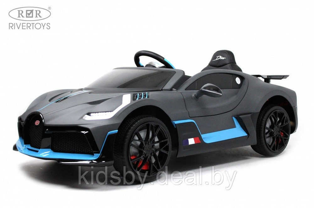 Детский электромобиль RiverToys Bugatti Divo HL338 (серый матовый) Лицензия