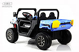 Детский электромобиль RiverToys H005HH (синий) Двухместный, фото 6
