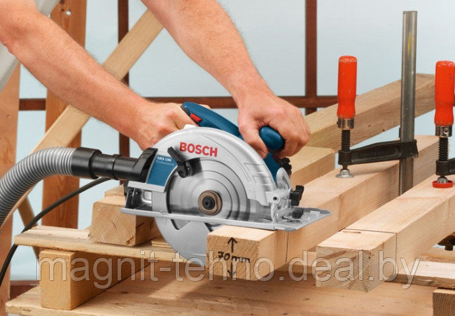 Дисковая (циркулярная) пила Bosch GKS 190 Professional [0601623000] - фото 2 - id-p204583468