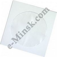 Конверт для CD бумажный (с окном), 100шт, КНР - фото 1 - id-p368254