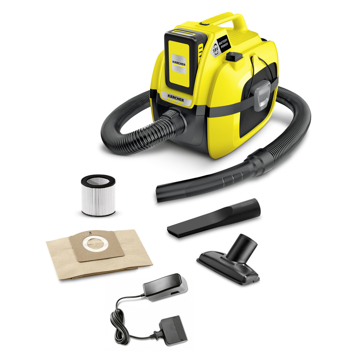Пылесос Karcher WD 1 Compact Battery 1.198-301.0 - фото 2 - id-p204590626