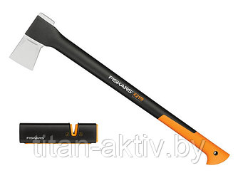 Топор-колун X21 FISKARS + точилка (комплект)