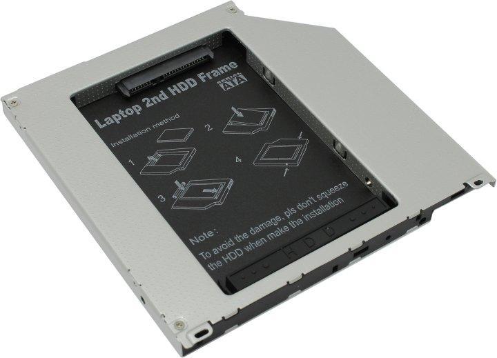 Espada SS95U Шасси для 2.5" SATA HDD для установки в SATA отсек оптического привода ноутбука Apple Slim - фото 1 - id-p204600196