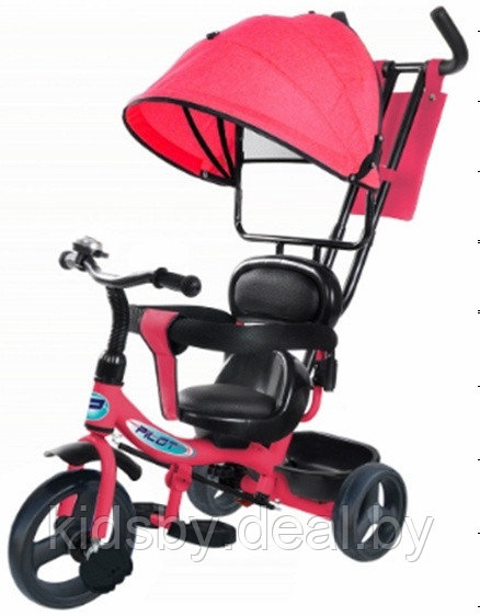 Трехколесный детский велосипед Trike Pilot PT1P 10/8" 2020 (розовый) - фото 1 - id-p204601694