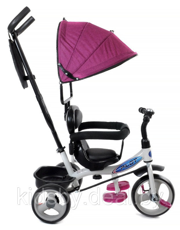 Трехколесный детский велосипед Trike Pilot PT1P 10/8" 2020 (розовый) - фото 3 - id-p204601694
