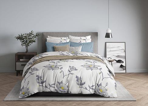 Постельное белье Guten Morgen Amelia grey Евро нав. 50х70, фото 2