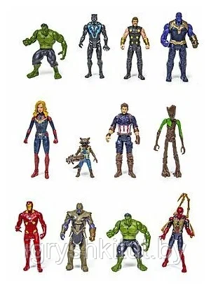 Набор супергероев Марвел (Marvel), 11 героев - фото 3 - id-p204608970