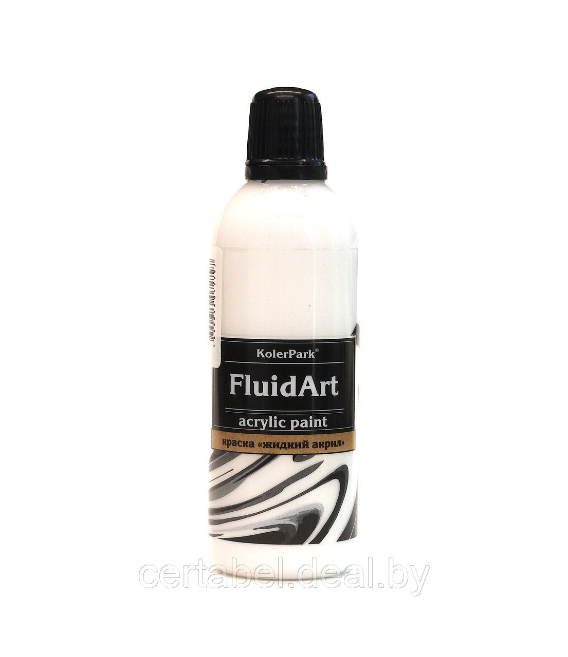 Жидкий акрил для техники FlUID ART KolerPark Белый 80 мл - фото 2 - id-p204611615