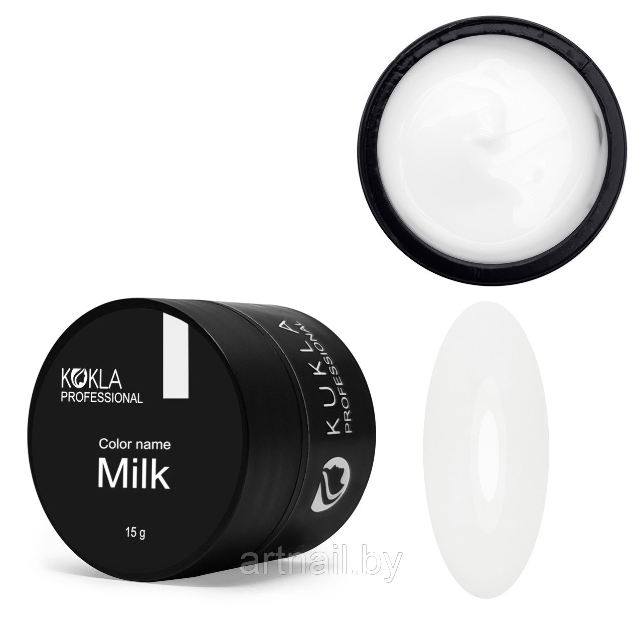 Гель KUKLA Professional камуфлирующий Milk, 15гр - фото 1 - id-p204611618
