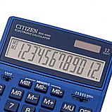 Калькулятор настольный CITIZEN "SDC-444X", 12-разрядый, темно-синий, фото 3