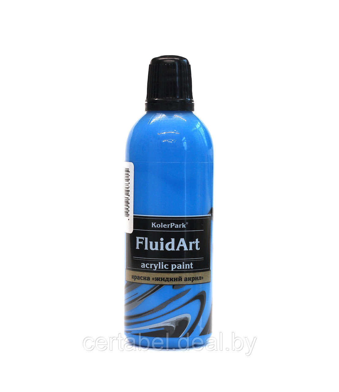 Жидкий акрил для техники FlUID ART KolerPark Голубой 80 мл - фото 2 - id-p204611650