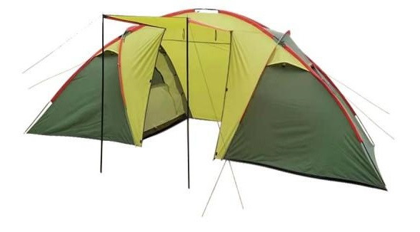 4-хместная 2-хкомнатная туристическая палатка MirCamping, 430х215х170, арт. 1002-4 - фото 2 - id-p178776563