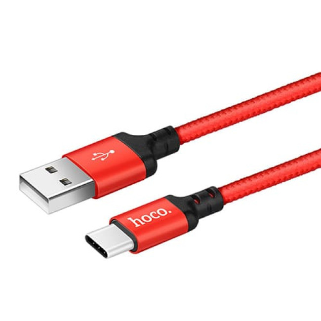 USB кабель Hoco X14 Times Speed Type-C для зарядки и синхронизации, длина 1,0 метр (Красный) - фото 2 - id-p204622514