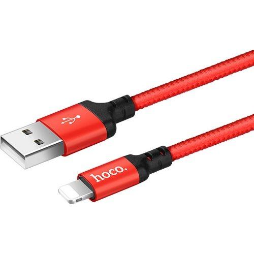 USB кабель Hoco X14 Times Speed Lightning для зарядки и синхронизации, длина 2,0 метра (Красный) - фото 3 - id-p204622515