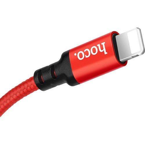 USB кабель Hoco X14 Times Speed Lightning для зарядки и синхронизации, длина 2,0 метра (Красный) - фото 4 - id-p204622515