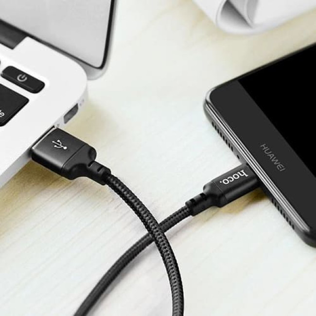 USB кабель Hoco X14 Times Speed Type-C для зарядки и синхронизации, длина 2,0 метра (Черный) - фото 5 - id-p204622517