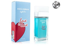 Женская туалетная вода Dolce&Gabbana - Light Blue Love Is Love Edt 100ml (Lux Europe)