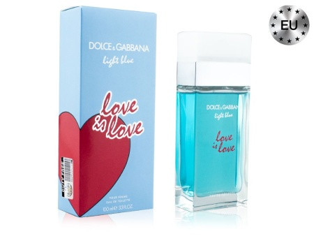 Женская туалетная вода Dolce&Gabbana - Light Blue Love Is Love Edt 100ml (Lux Europe) - фото 1 - id-p193083993