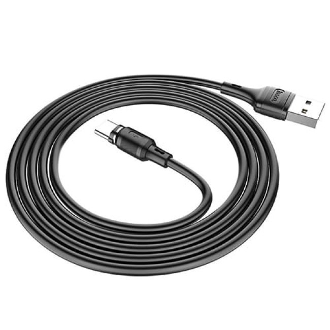 USB кабель Hoco X52 Sereno Type-C, длина 1,0 метр (Черный) - фото 4 - id-p204622523