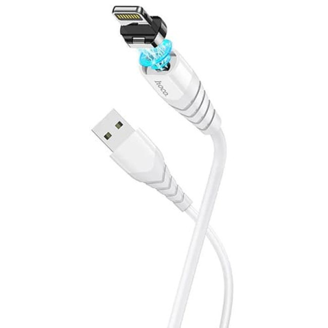 USB кабель Hoco X63 Racer Lightning, длина 1 метр (Белый) - фото 1 - id-p204622525