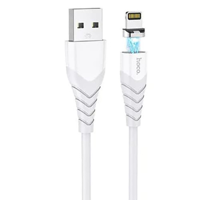 USB кабель Hoco X63 Racer Lightning, длина 1 метр (Белый) - фото 2 - id-p204622525