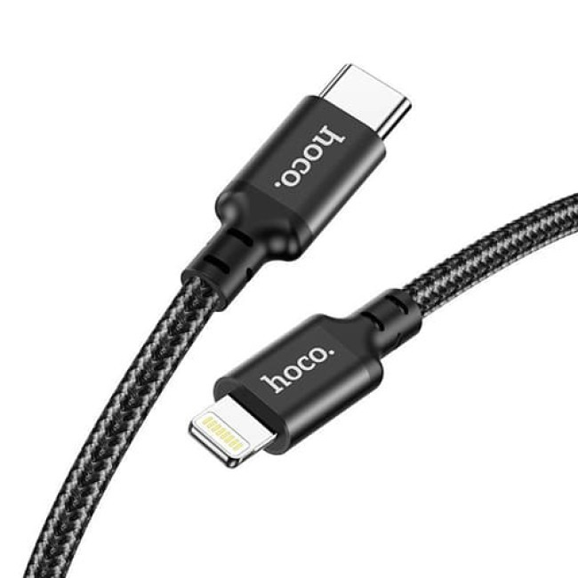 USB кабель Hoco X14 Type-C to Lightning PD 20 W, длина 1 метр (Черный) - фото 2 - id-p204622526