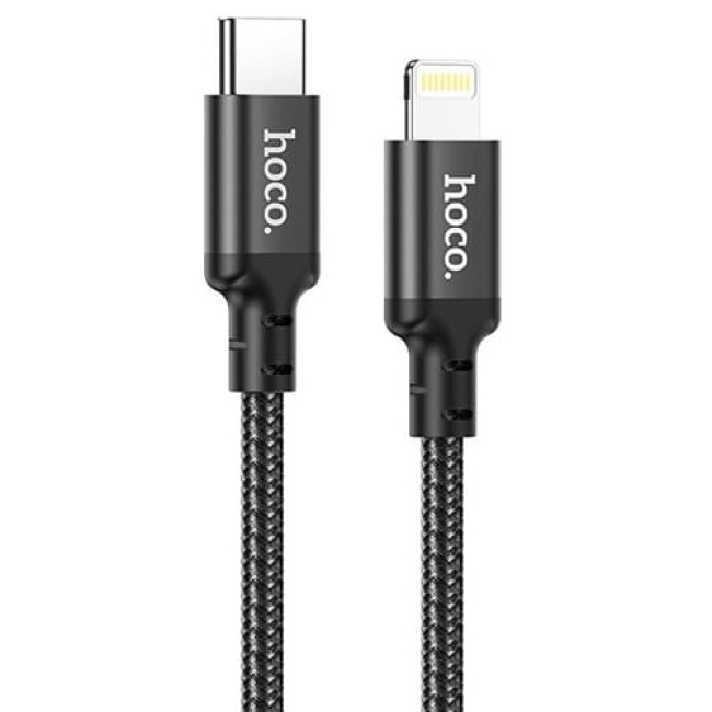 USB кабель Hoco X14 Type-C to Lightning PD 20 W, длина 1 метр (Черный) - фото 4 - id-p204622526