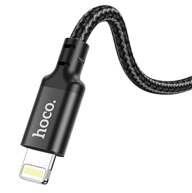 USB кабель Hoco X14 Type-C to Lightning PD 20 W, длина 1 метр (Черный) - фото 5 - id-p204622526