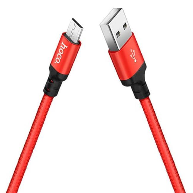 USB кабель Hoco X14 Times Speed MicroUSB, длина 2 метра (Красный) - фото 3 - id-p204622530