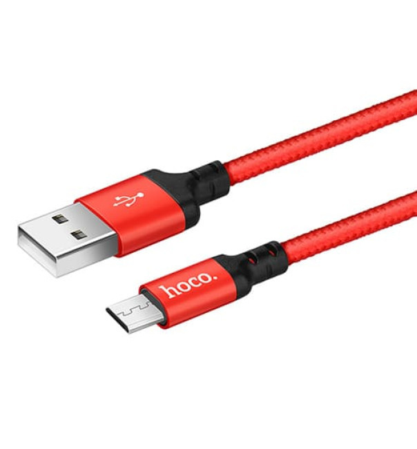 USB кабель Hoco X14 Times Speed MicroUSB, длина 2 метра (Красный) - фото 4 - id-p204622530