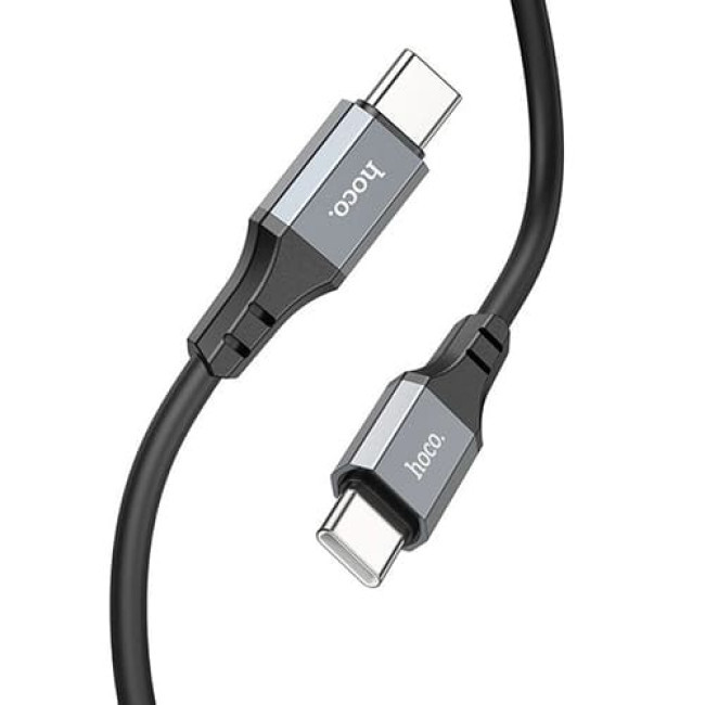 USB кабель Hoco X92 Honest Type-C to Type-C 60W, длина 3 метра (Черный) - фото 3 - id-p204622531