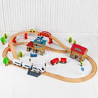 Funny Toys Железная дорога с вертолетной площадкой
