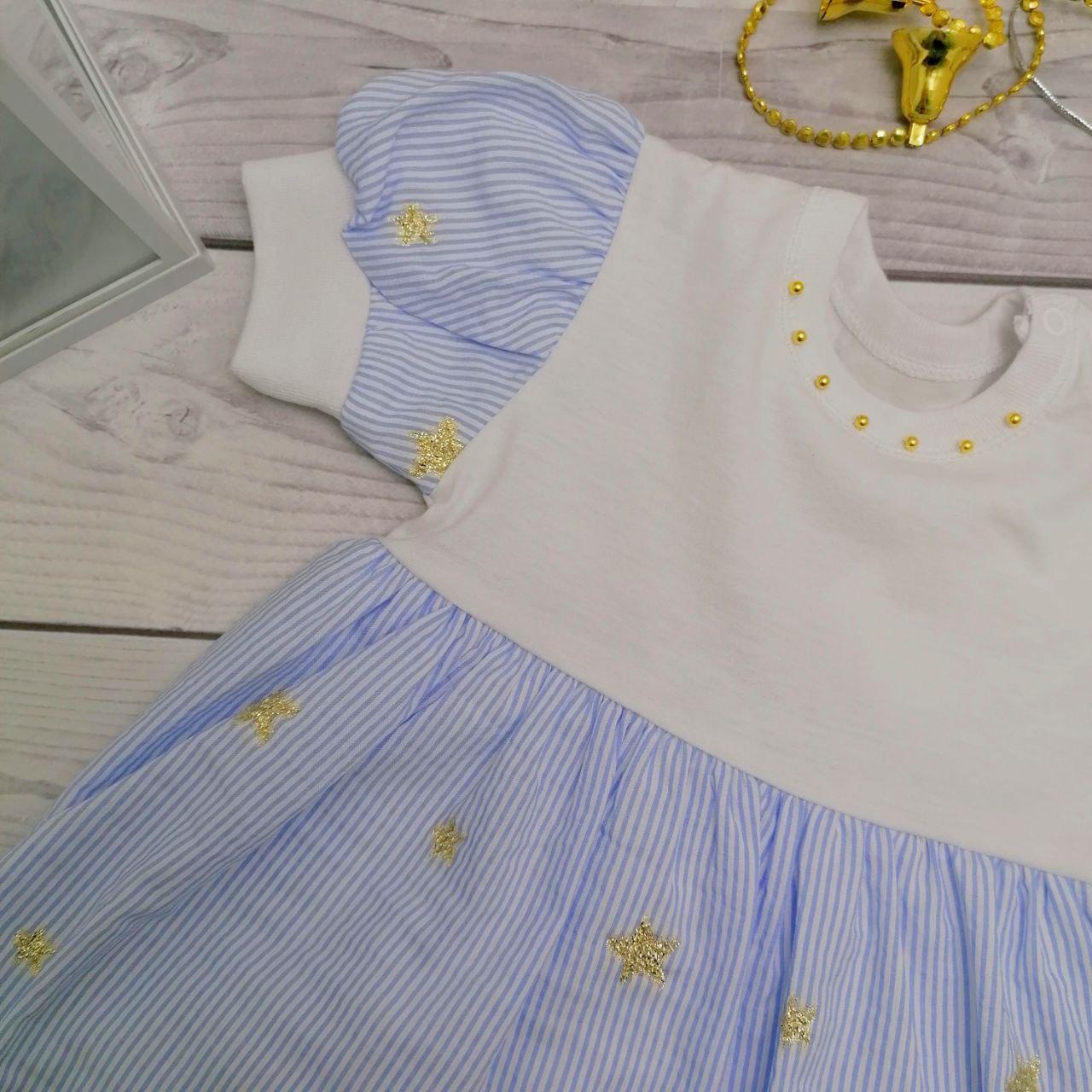 Платье для девочки Bebika из натурального хлопка (17/30-14) Рост 80 см. - фото 3 - id-p204624256
