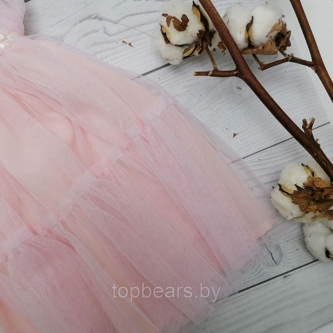 Платье нарядное с бантом для девочки Bebika (17/30-10), верх: 100% полиэстер, подкладка: 100% натуральный - фото 7 - id-p204625672