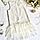 Платье нарядное для девочки Bebika (17/30-9), верх: 100% полиэстер, подкладка: 100% натуральный хлопок Белое,, фото 2