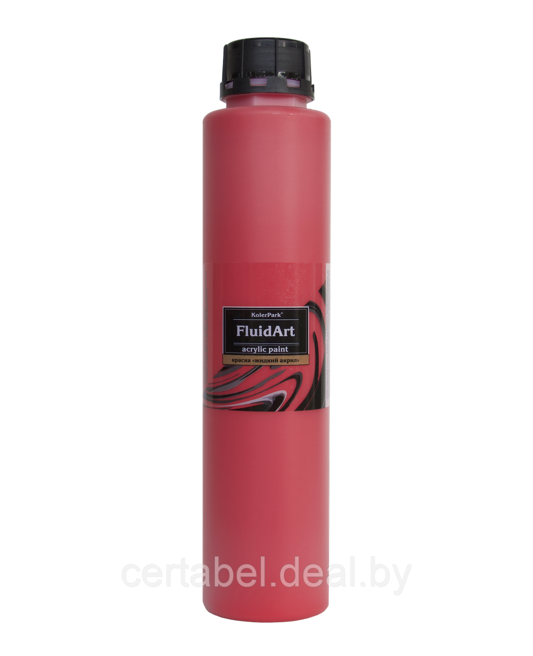 Жидкий акрил для техники FlUID ART KolerPark Красный 800 мл - фото 2 - id-p204628062