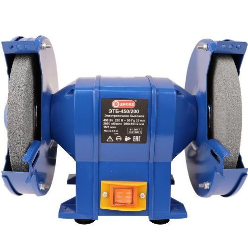 Электроточило бытовое, 450 Вт,диаметр шлиф.круга 200мм