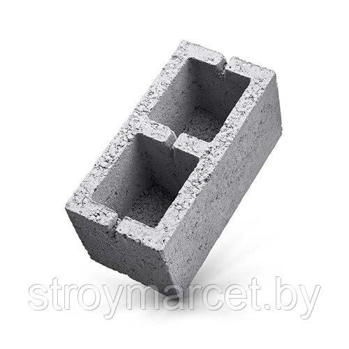 Двухпустотный бетонный стеновой блок тяжелый - фото 1 - id-p204635501