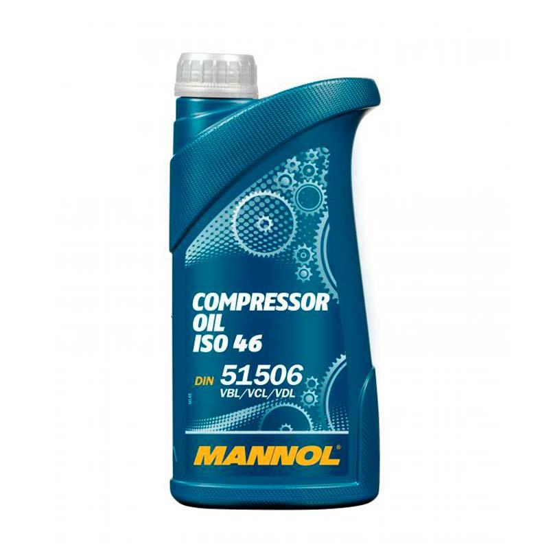 Масло для пневмоинструмента минеральное MANNOL Compressor Oil ISO 46 1 л - фото 1 - id-p204634681