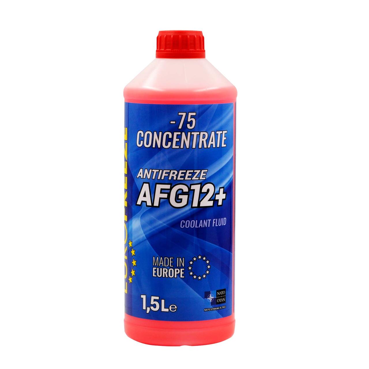 Концентрат жидкости охлаждающей низкозамерзающей EUROFREEZE Antifreeze AFG 12+ 1,5л - фото 1 - id-p204635238