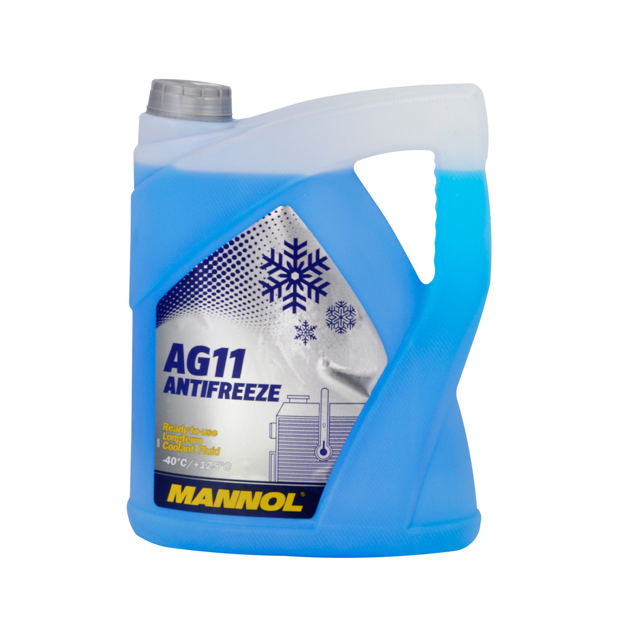 Жидкость охлаждающая низкозамерзающая Mannol Antifreeze AG11-40 5,04 кг (5 л) синий - фото 1 - id-p204635264