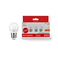 Лампа Gauss LED Elementary Globe 6W E27 3000K 3/40 (3 лампы в упаковке)