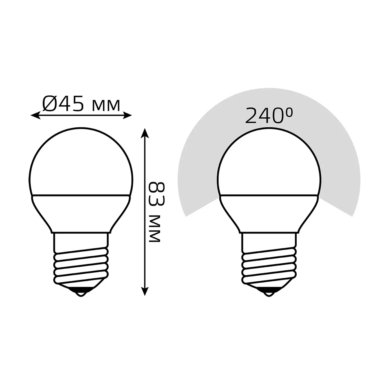 Лампа Gauss LED Elementary Globe 6W E27 3000K 3/40 (3 лампы в упаковке) - фото 6 - id-p204608522