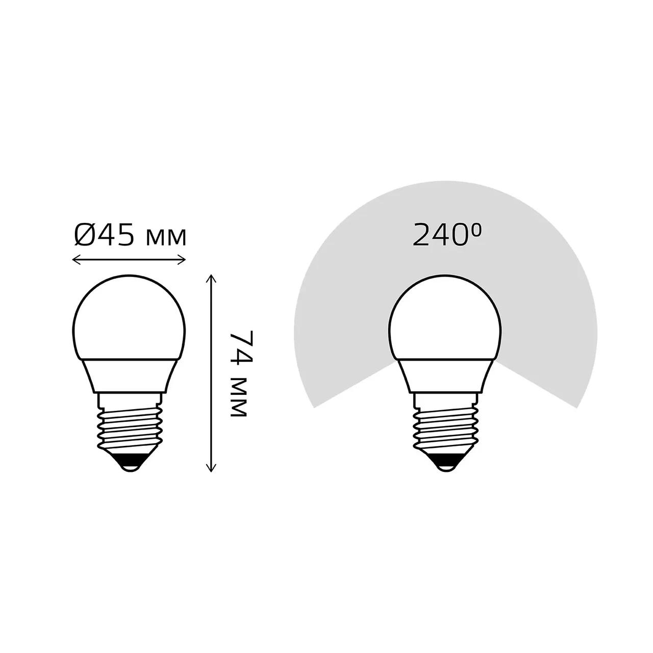 Лампа Gauss LED Elementary Globe 6W E27 4100K 3/40 (3 лампы в упаковке) - фото 4 - id-p204608523