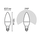 Лампа Gauss LED Elementary Candle 6W E14 3000K 3/40 (3 лампы в упаковке), фото 5