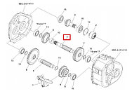 Вал коробки передач Гомсельмаш КВС-2-0114601(КВС-2-0114611)