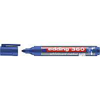Маркер для белых досок edding 360, круглый наконечник, 1.5-3 мм Синий, (10 шт/уп)