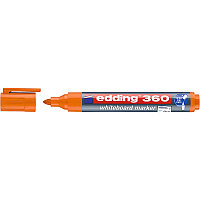 Маркер для белых досок edding 360, круглый наконечник, 1.5-3 мм Оранжевый, (10 шт/уп)