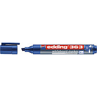 Маркер для белых досок edding 363, скошенный наконечник, 1-5 мм Синий, (10 шт/уп)