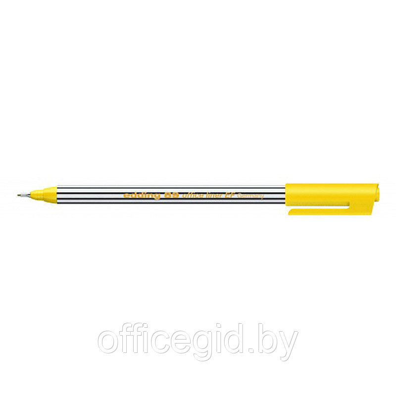 Линер edding 89, круглый наконечник, 0.3 мм, EF Желтый, (10 шт/уп) - фото 1 - id-p204644582